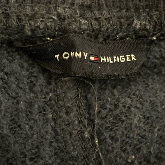 Tommy Hilfiger Vintage Blue Sweatpants Joggers with slash pockets size small - Picture 3 of 9